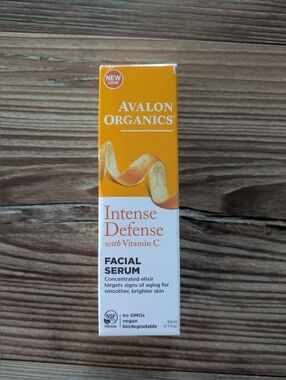 Avalon Organics Intense Defense With Vitamin C Facial Serum 1 fl oz Vegan